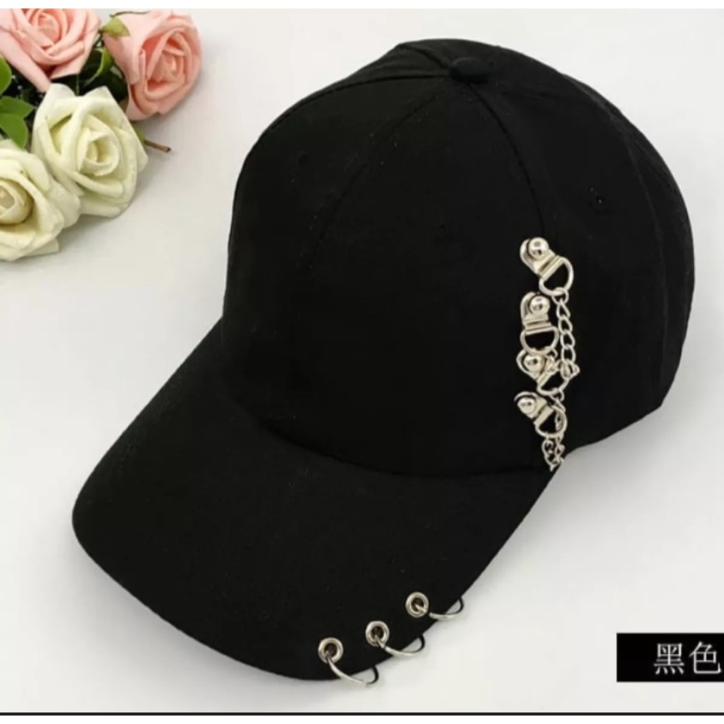 topi anting pengeluaran terbaru anting tengah /cincin kpop/topio baseball keren buat pria dan wanita