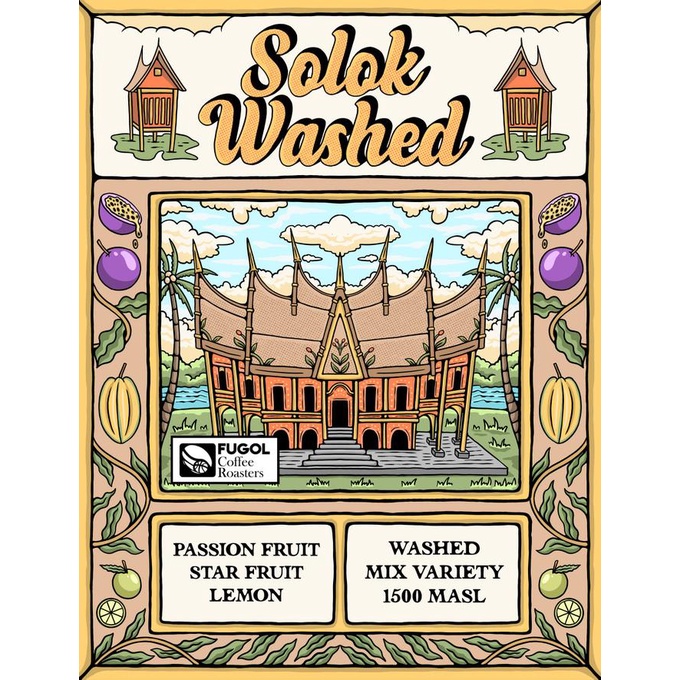 

Biji Kopi Arabika SOLOK WASHED (200 gr) Specialty Coffee Beans
