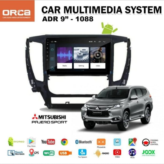 Headunit ANDROID ALL NEW PAJERO SPORT ORCA ADR - 1088
