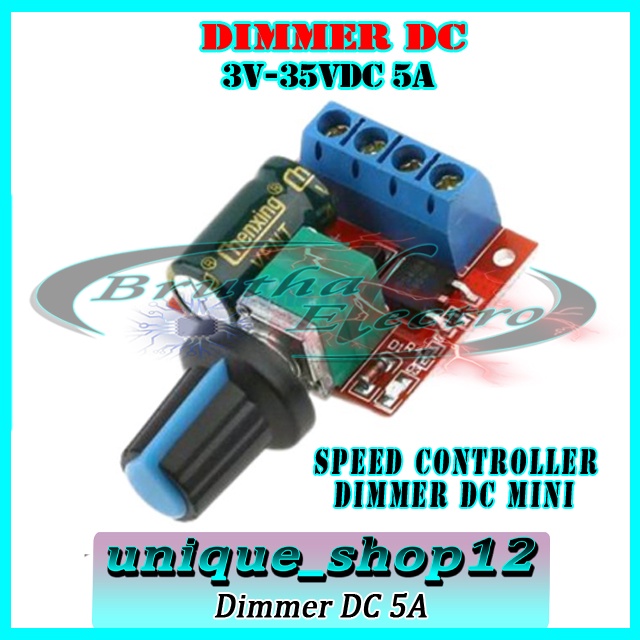 Dimmer Dc 5A Mini 3V-35V