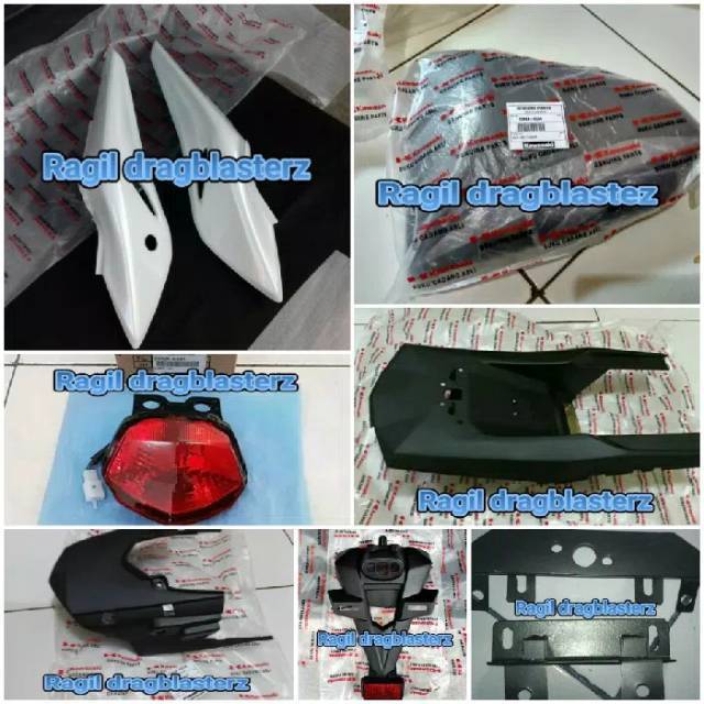 Body belakang set new ninja rr putih polos upgrade ninja rr old original kawasaki