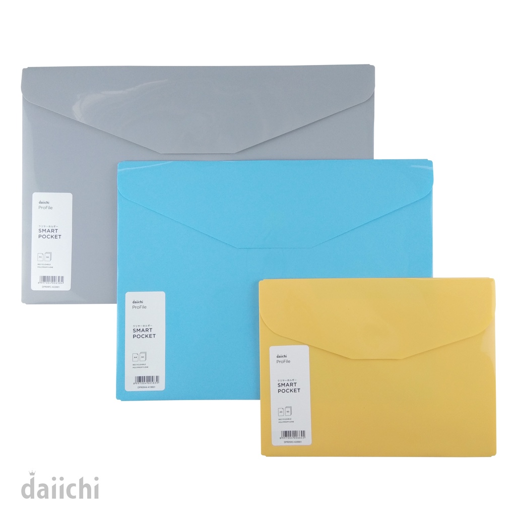 

Daiichi - Smart Pocket Map Plastik Amplop Perekat Sentuh DPR Ukuran A5/A4/FC