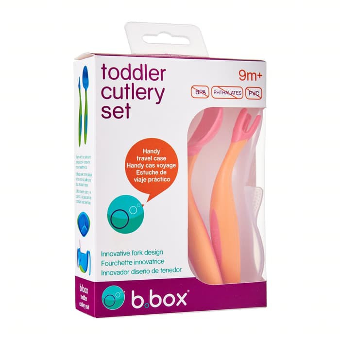 B Box Toddler Cutlery Set Sendok Garpu Makan Bayi Perlengkapan Makan