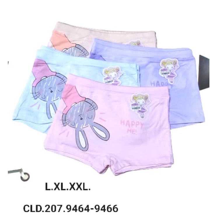 6 PCS Celana dalam Boxer Anak cewek 4-8th / Celana Segi 4 Katun Strech Perempuan/ celana dalam cewek