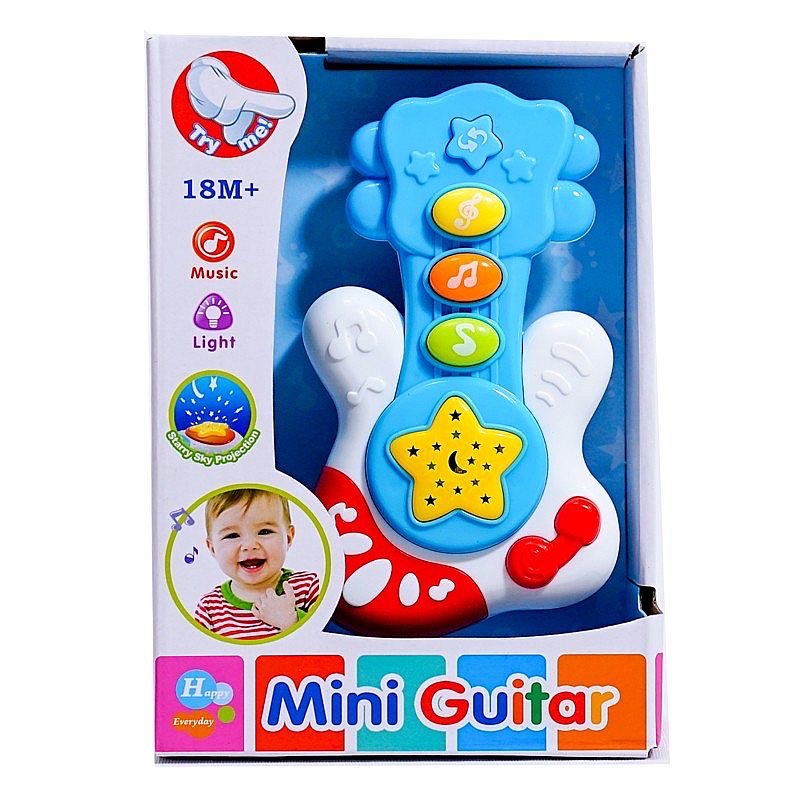 Mainan Mini Guitar (Mainan Gitar Mini/ Gitar Pencet/ FREE BUBBLEWRAP)