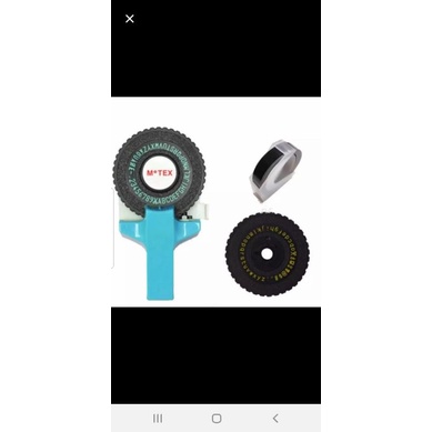 

Label Maker Sticker 3D motex 2wheel(huruf kecil, vapital, angka)