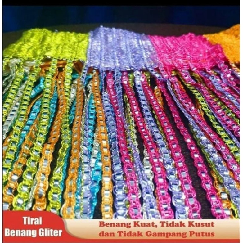 tirai benang gliter