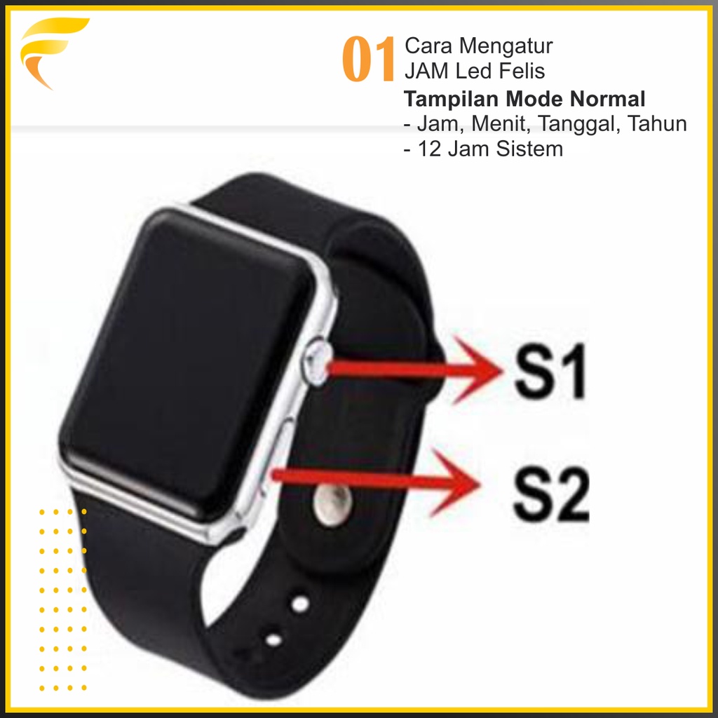JAM Tangan Pria Wanita Digital Anti Air Trend Terbaru 2021 Jam Tangan Cewek Casual Main Kecil Elegan Murah F020-3