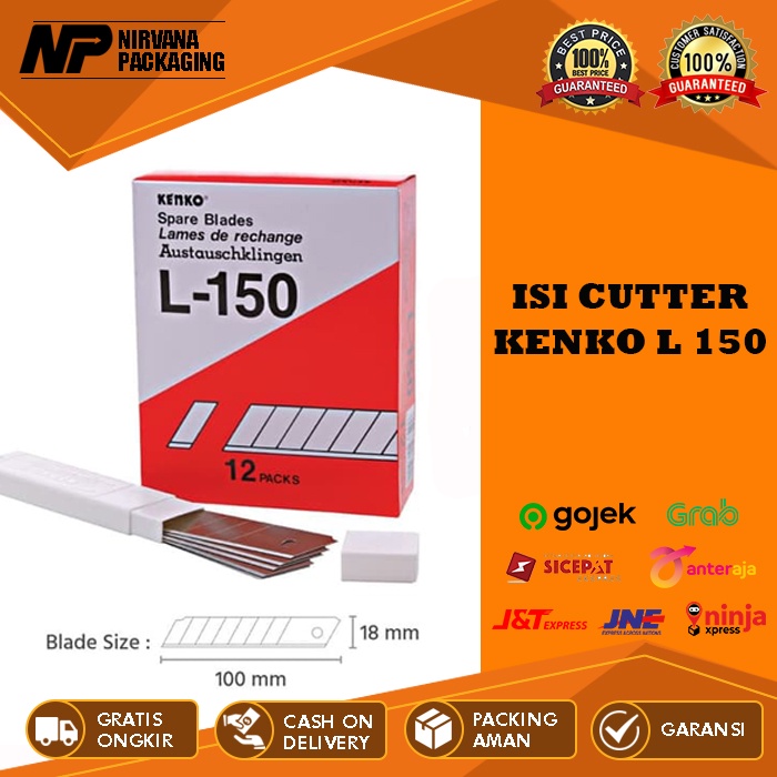 

ISI PISAU CUTTER CUTER BESAR KENKO L 150 L150 L-500 REFILL KATER