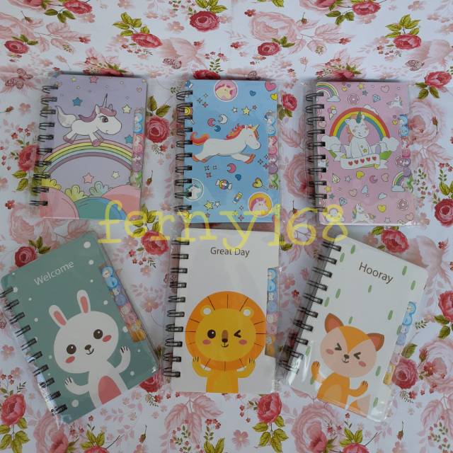 notes spiral/ buku notes kecil/ buku catatan/ memo