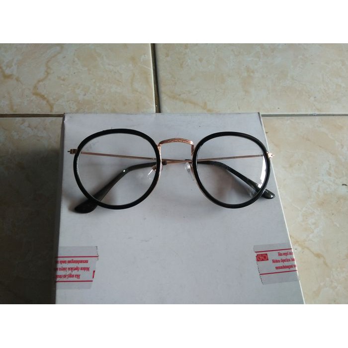 Langsung Order Kacamata fashion bulat oval trendy gaya korea YE903 terbaik