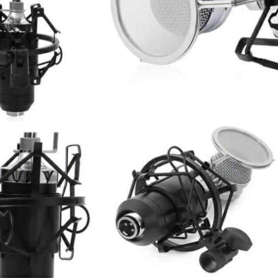 ➷ mic BM8000 microphone condenser taffware - Silver ➻
