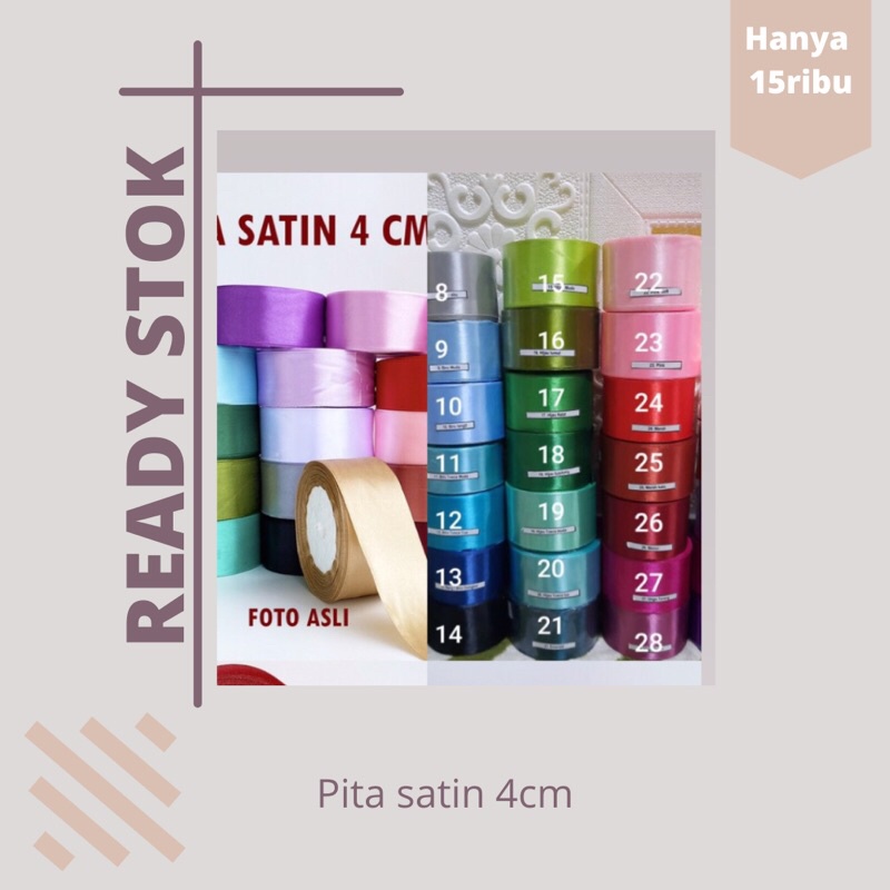 

READY STOK Pita satin kain no 17