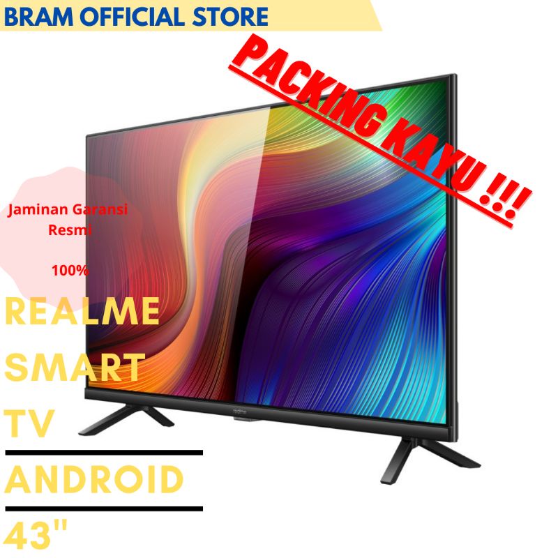 TV ANDROID REALME SMART TV 43" GARANSI PRODUSEN SEINDONESIA
