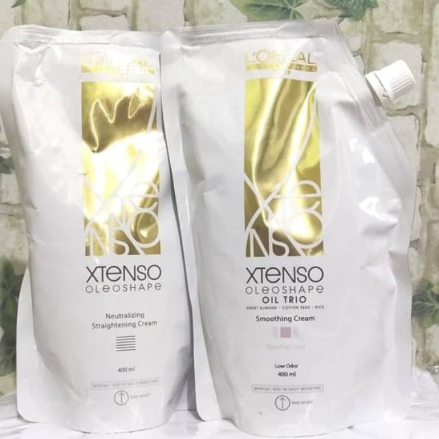 Sepasang pelurus rambut smoothing xtenso loreal 400ml