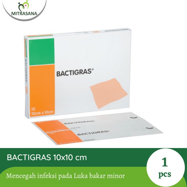 Bactrigras 10 x 10 cm - mencegah infeksi pada Luka bakar minor ( 1 pcs )