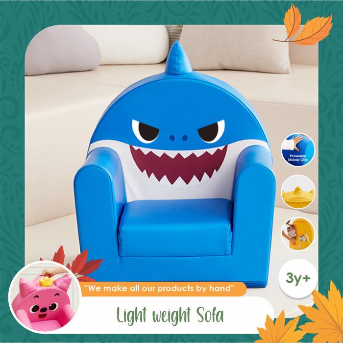 Sofai / Alzipmat Sofa Daddy Shark (Blue) / Sofa Anak