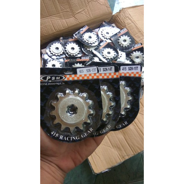 gear depan satria 2tak hiu lumba 415 PSM