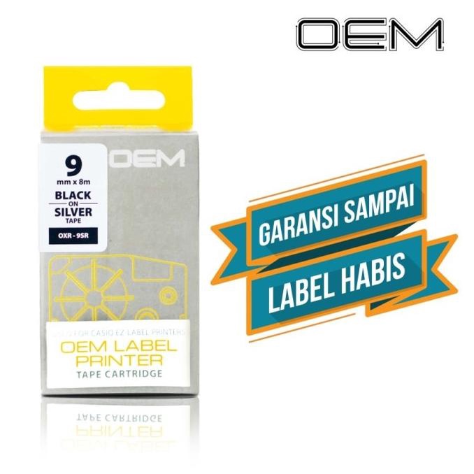

Ink | Catridge Pita Tinta Ez Label Printer Print Casio 9Mm Silver Oxr-9Sr