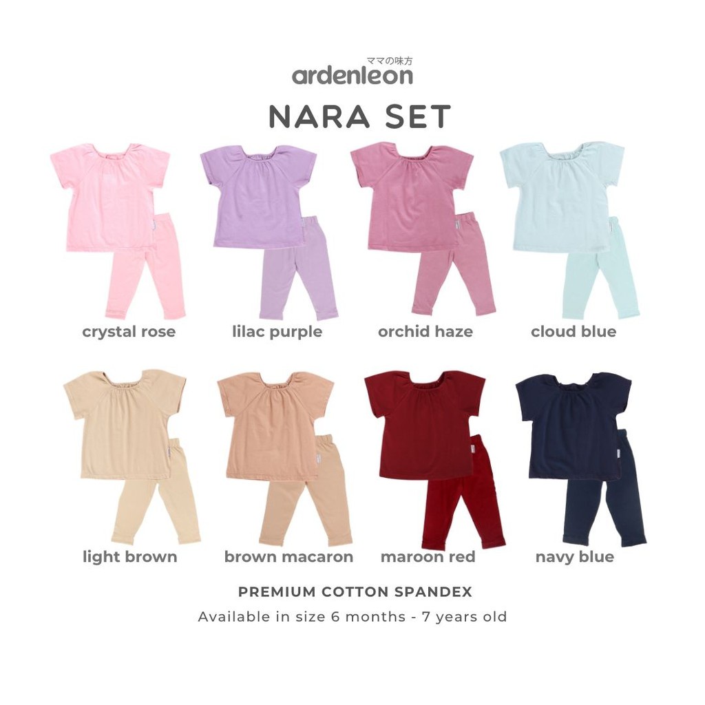 Ardenleon Girls Nara Set / Setelan Anak Cewek