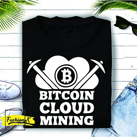 kaos Pria Wanita Distro Bitcoin cloud mining Murah Keren Kekinian Original Kata Kata Katun 30s