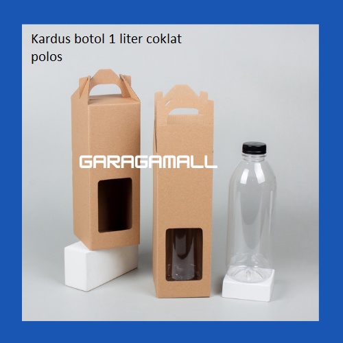 

Kardus packing box botol dus packaging botol 1 liter tas jinjing box jinjing botol kardus die cut (isi 10 pcs)