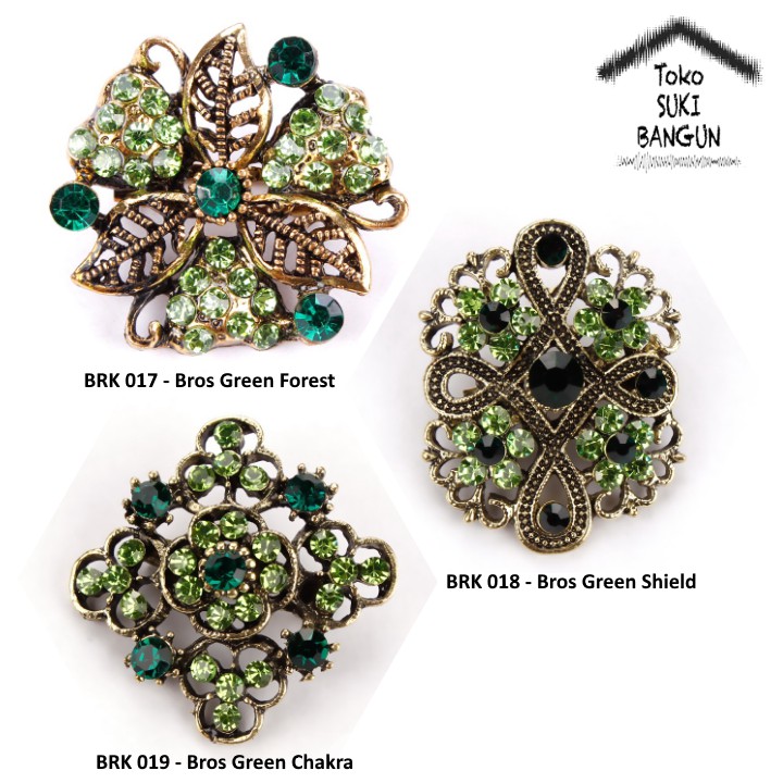 BRK 017-019 Bros Pin Mungil Bunga Wanita Fashion Flower Brooch Women