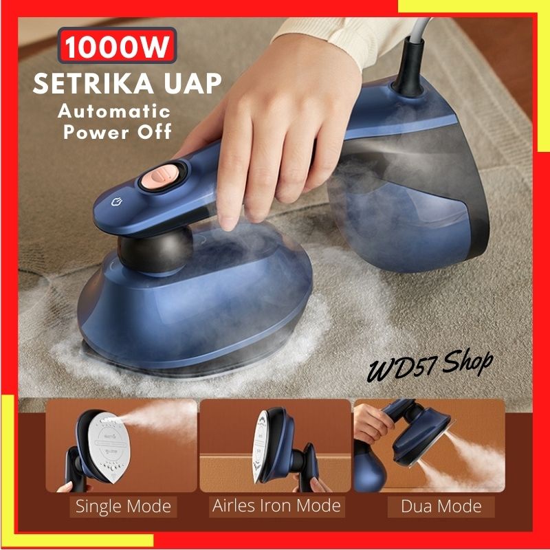 Setrika Uap Baju Portable Mini Berdiri Mesin Strika Pakaian Otomatis Laundry Setrikaan Listrik Low W