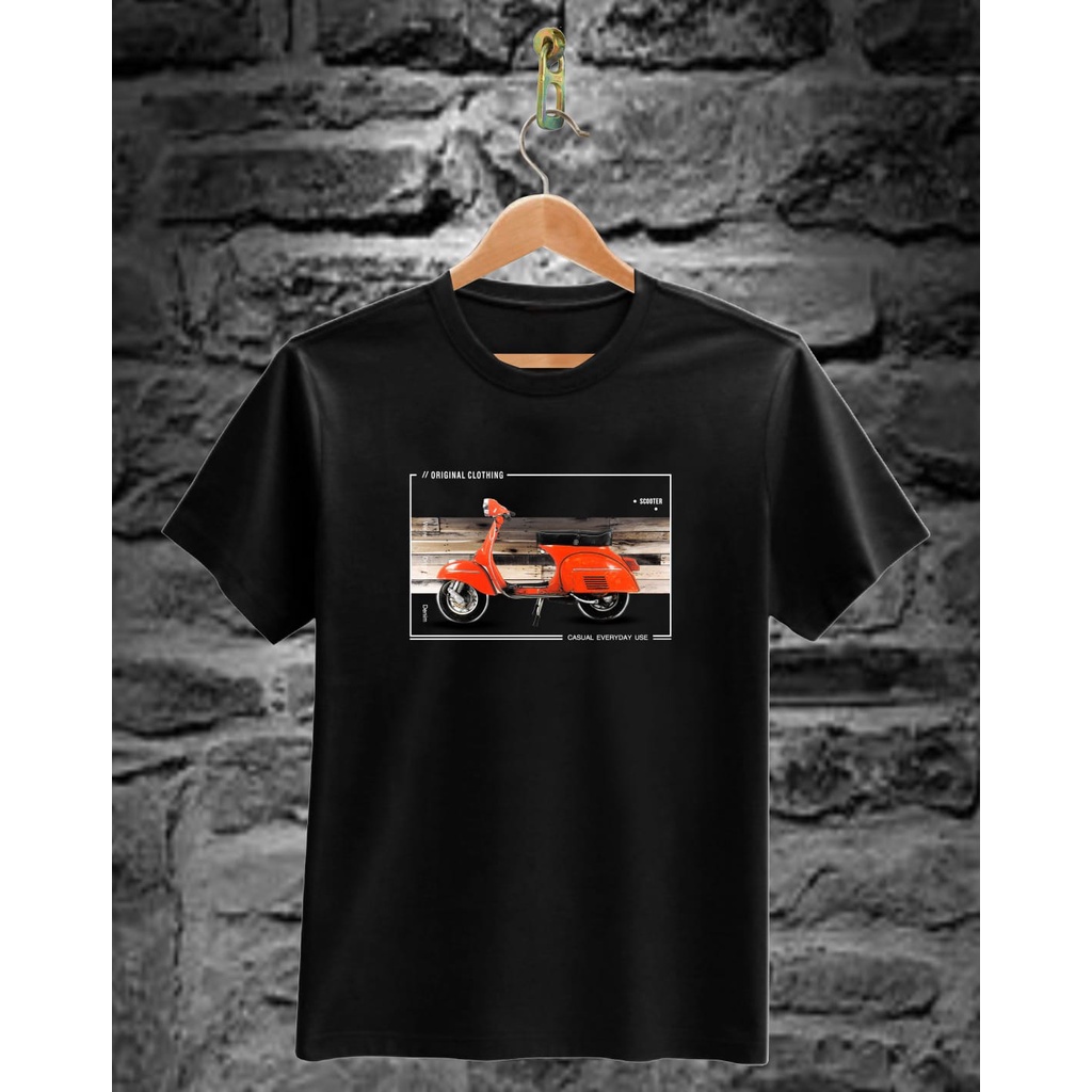 Kaos murah Kaos distro murah baju  distro pria t-shirt murah combed30s VESPA GDT