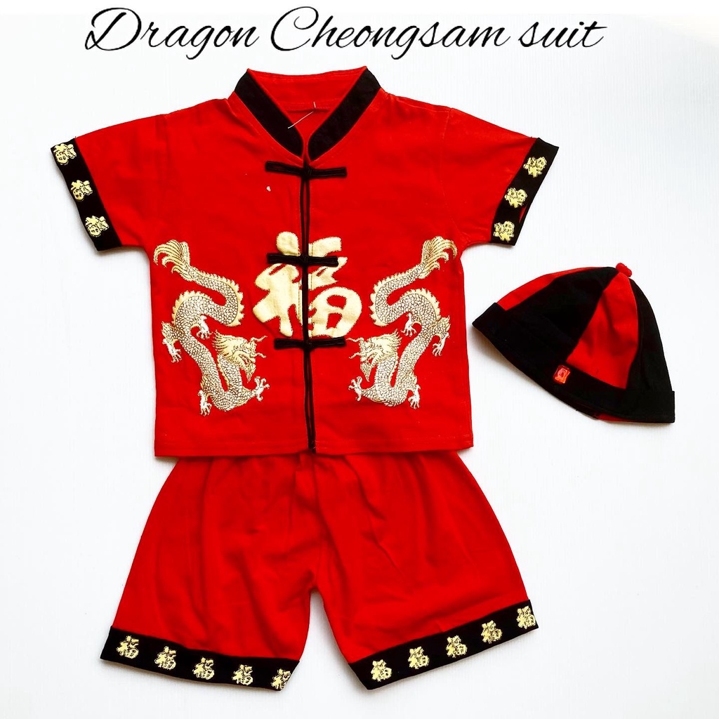 DRAGON cheongsam BOY Rei imlek anak baju imlek bayi cheongsam anak cheongsam bayi babeebabyshop