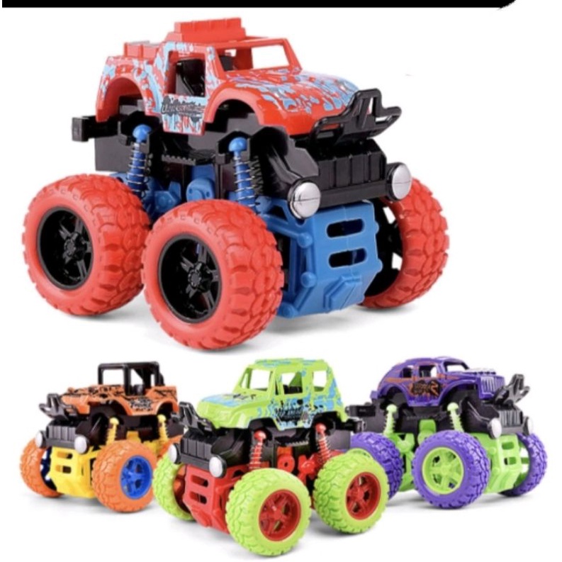 mobil off road monster zap Dino &amp; police car  mainan anak