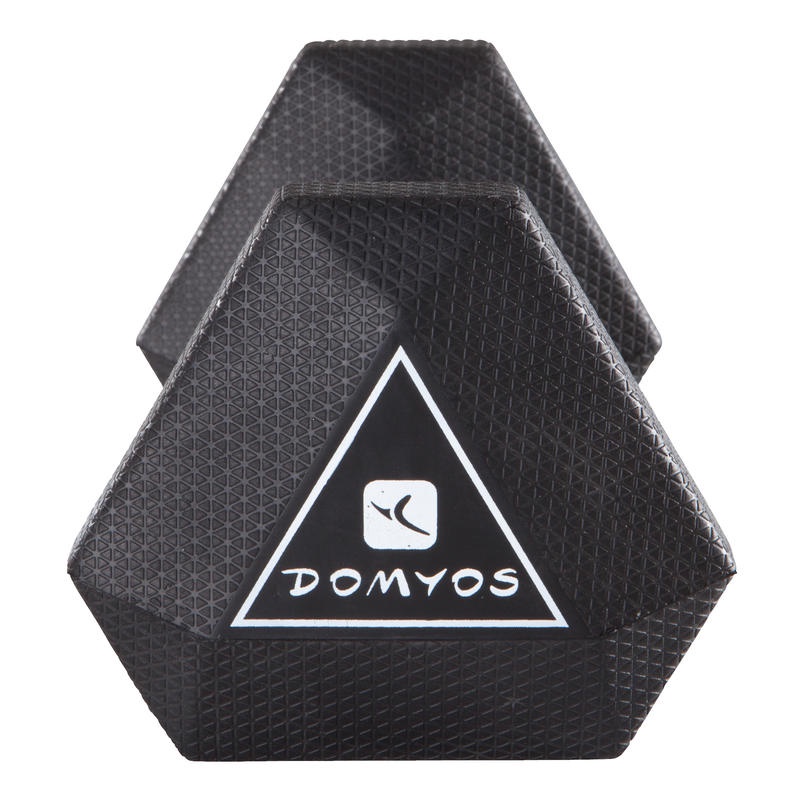 DOMYOS Hex Dumbbell Barbel Alat Angkat Beban Gym Fitness Berat 2.5 kg