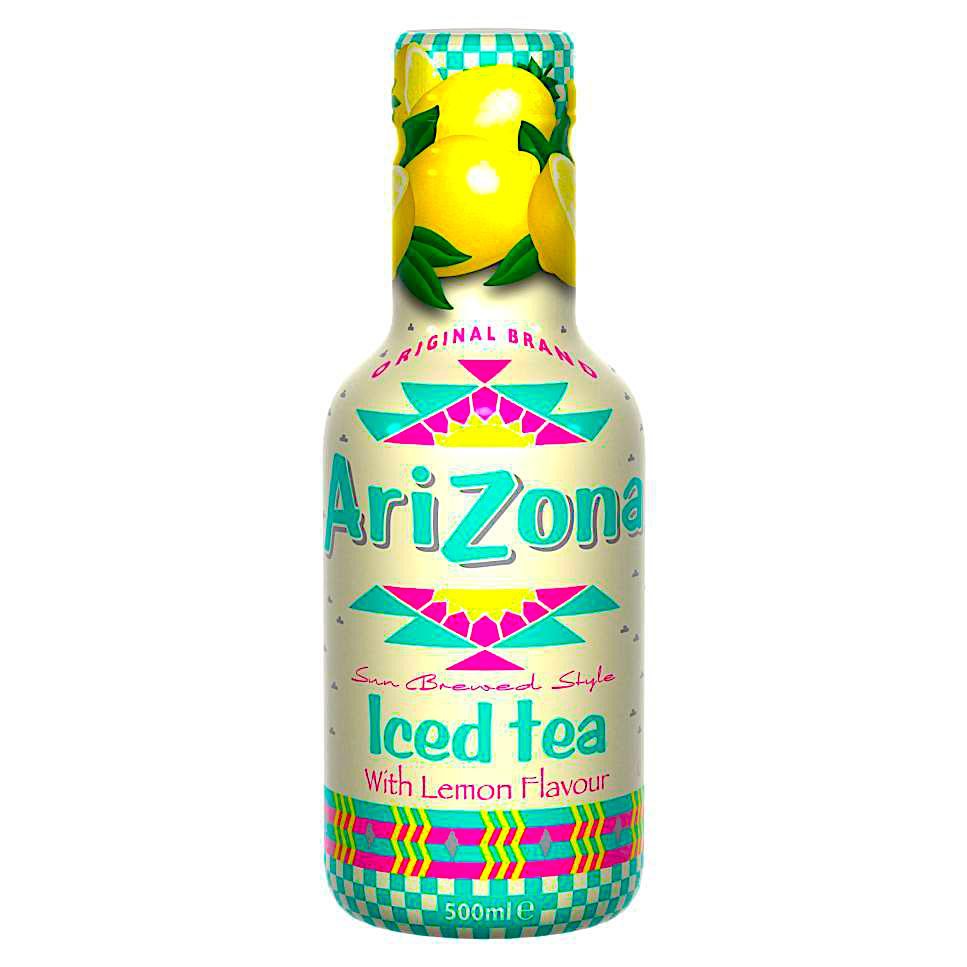 

Arizona Iced Tea with Lemon Flavor Minuman Es Teh Rasa Jeruk Lemon USA Food Drink Beverages Black Te