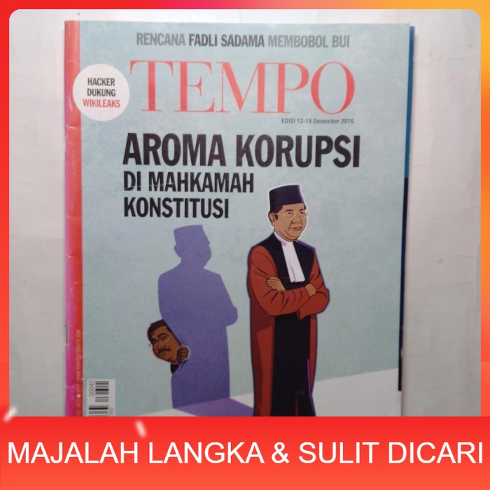 Majalah TEMPO No.42 Des 2010 Cover AROMA KORUPSI DI MAKAMAH KONSTITUSI Langka