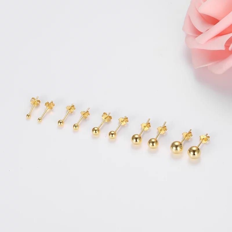 Anting Bulat Polos XUPING Emas Wanita