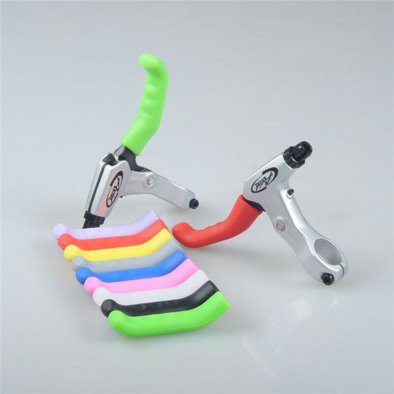 Sepasang Karet Silicone Pelindung Cover Handle Rem sepeda/motor
