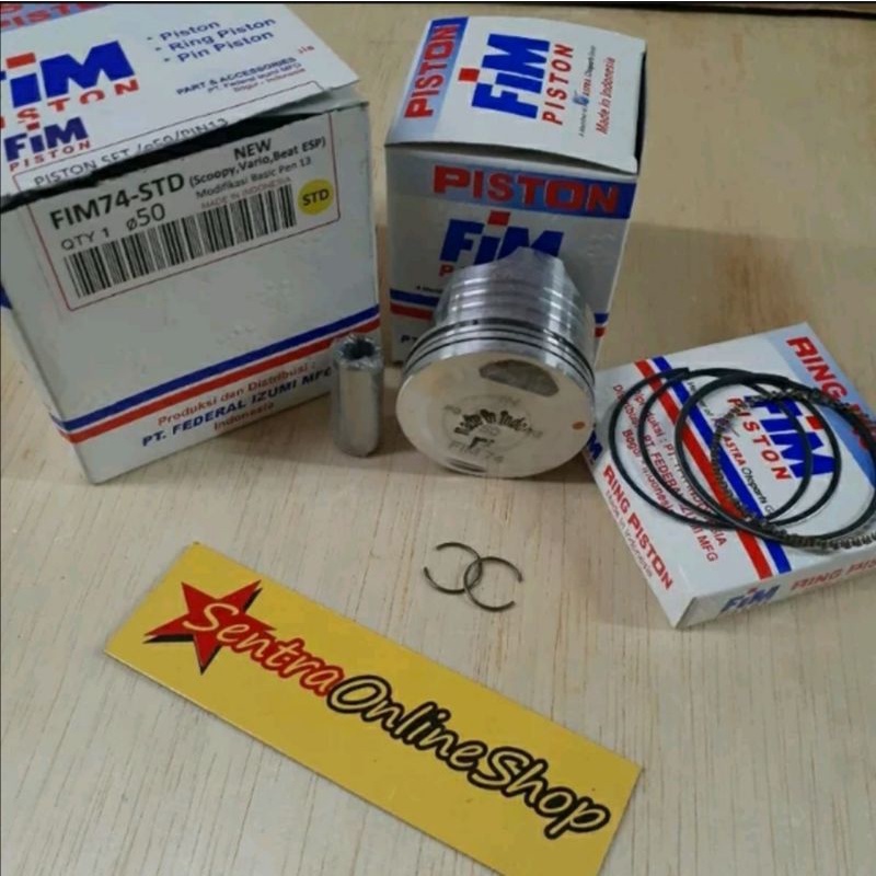 piston seher kit beat scoopy vario karburator oversize 50 original fim