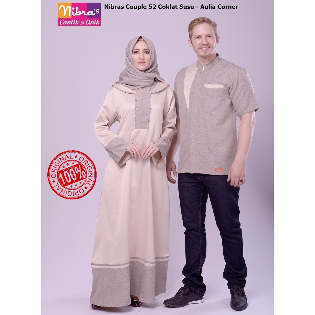 GROSIR Nibras Sarkel 36 Putih Model Baju Couple Keluarga Busana