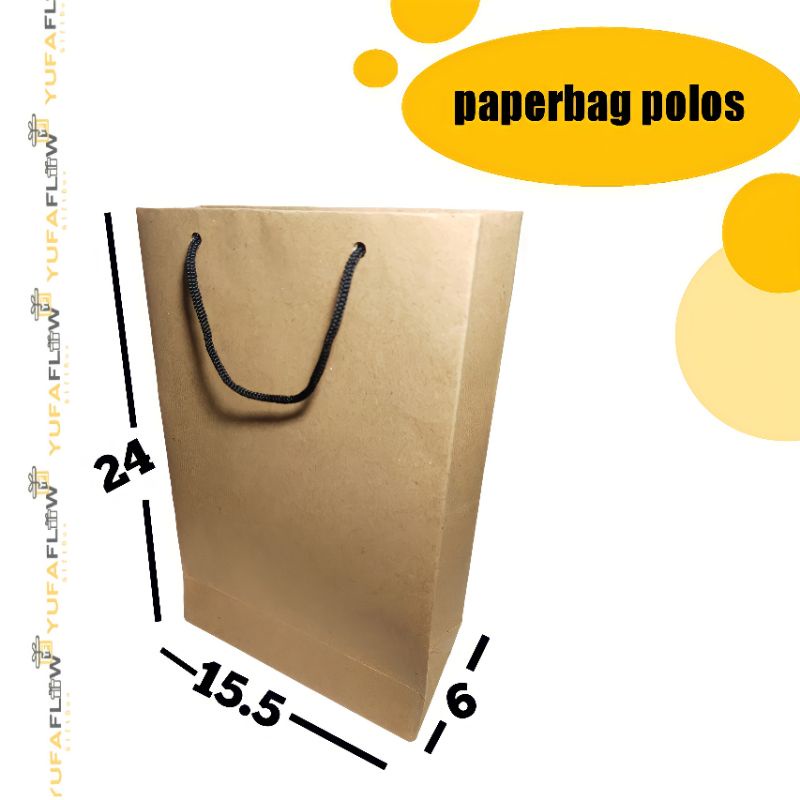 

PAPERBAG COKLAT POLOS TAS KERTAS SOUVENIR SATUAN