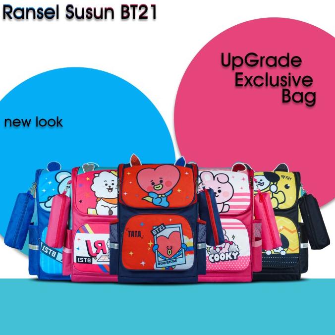 TAS RANSEL ANAK BT21/TAS RANSEL SEKOLAH SD BT21/TAS BT21 _
