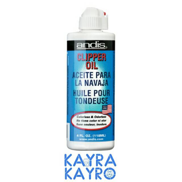 Andis Clipper Oil 118 mL - Minyak Alat Cukur Bulu Hewan Anjing Kucing