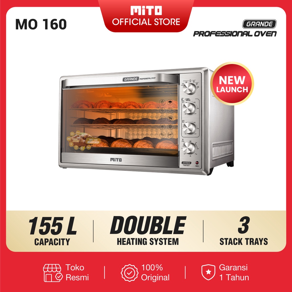 Oven Mito MO 160 Grande 155 Liter Oven Jumbo Mitochiba Professional Oven Raksasa ORIGINAL