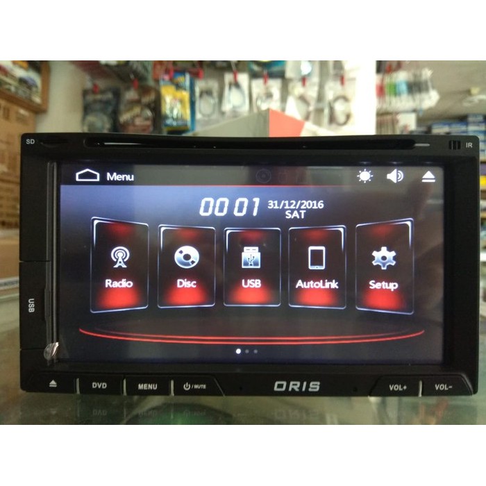 Termurah tv mobil doubledin headunit oris aio 2670A-HRS MIRROR LINK