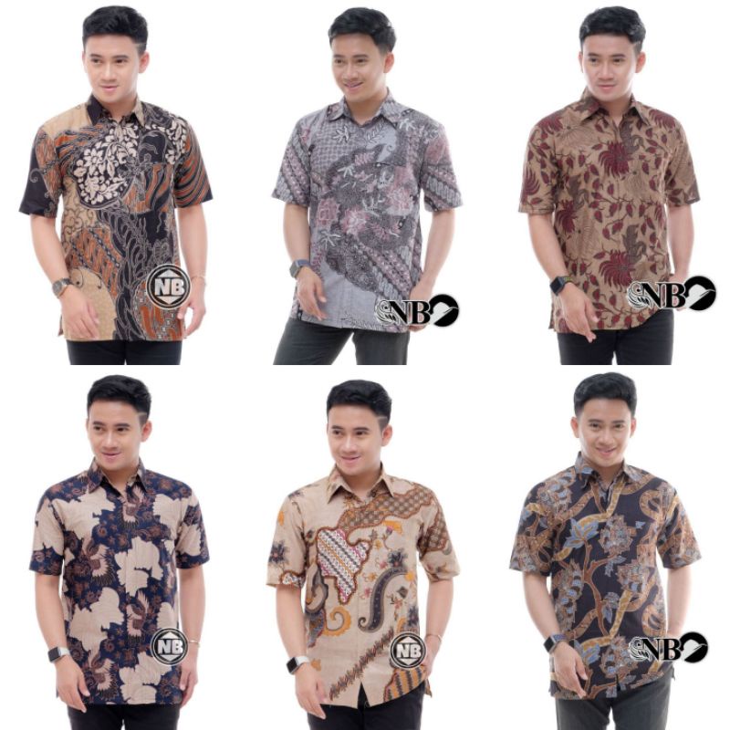 Kemeja Batik Pria Lengan Pendek Baju Batik Pria size M L XL XXL Baju Pria kantor