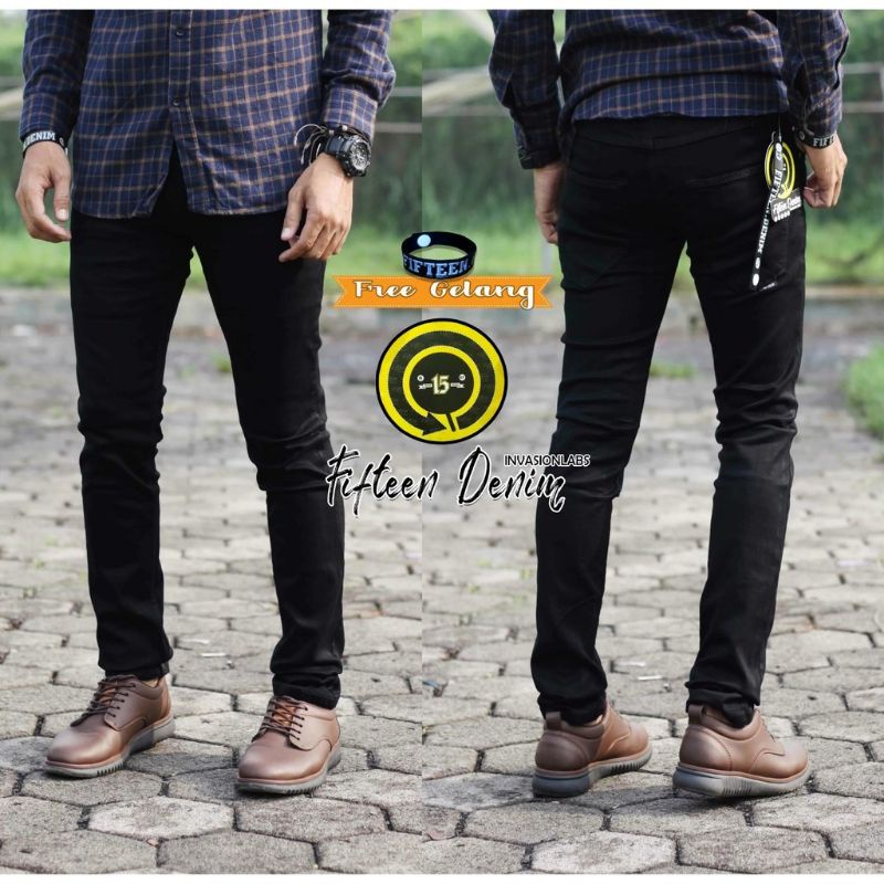 Celana Jeans Pria FIFTEEN DENIM™ Original Meanswer Men Pants Cowo Dewasa