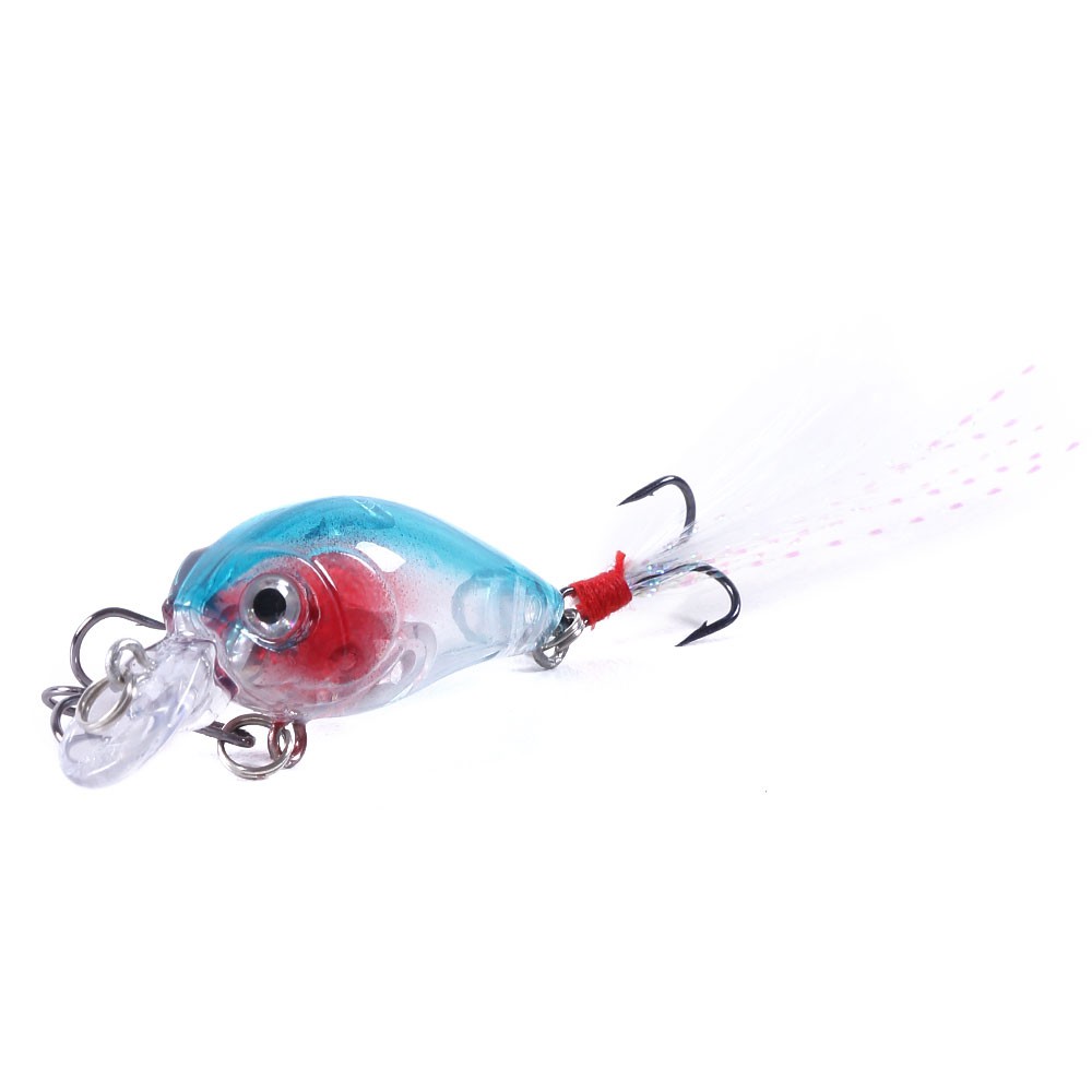 HENGJIA 1pcs CrankBait Minnow Umpan Pancing 4.5cm/4g Swimbait Fishing Lure Ikan Memancing Tackle