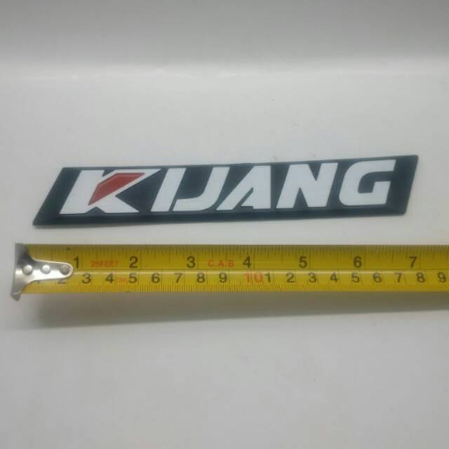 Emblem/ stiker/ tulisan KIJANG. Putih. Kijang super/ 5K