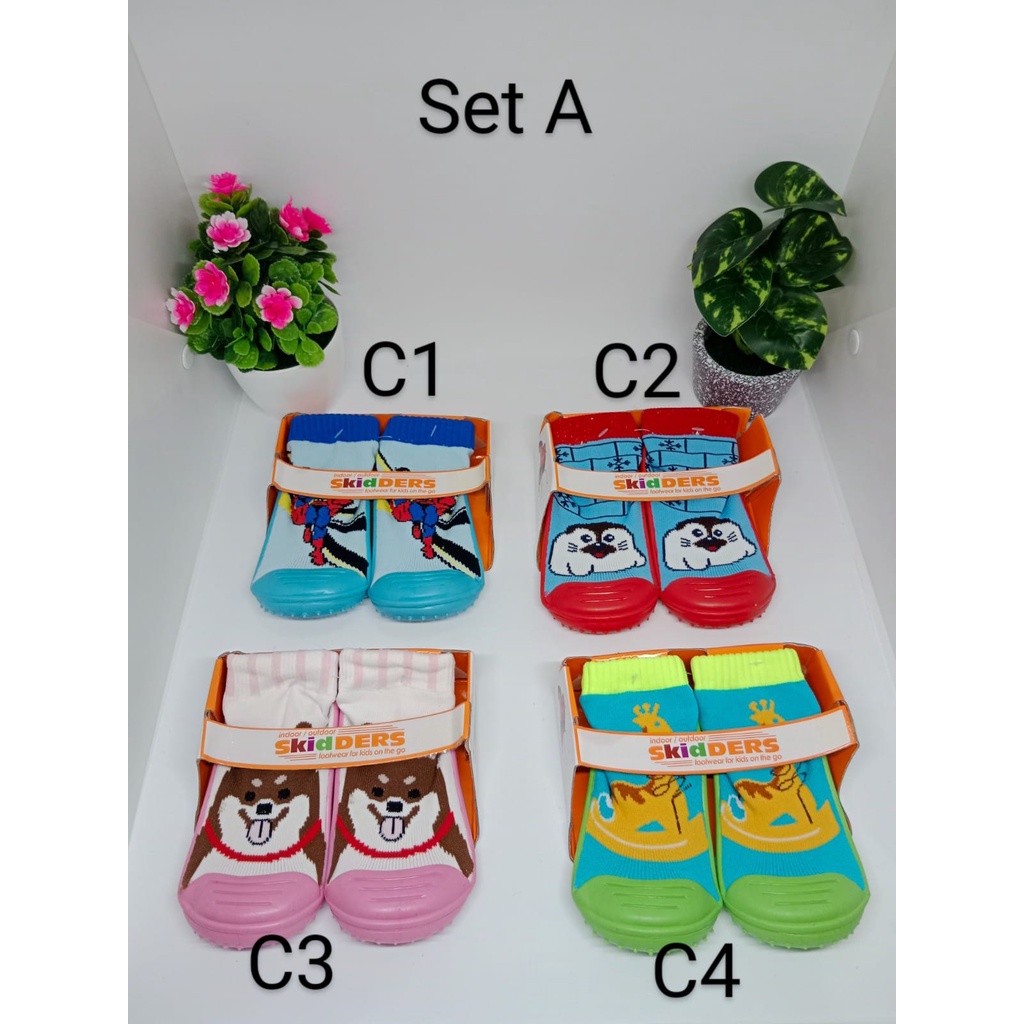 Skidders Sepatu Prewalker Shoes Sepatu Bayi Alas Karet Skidder lucuu