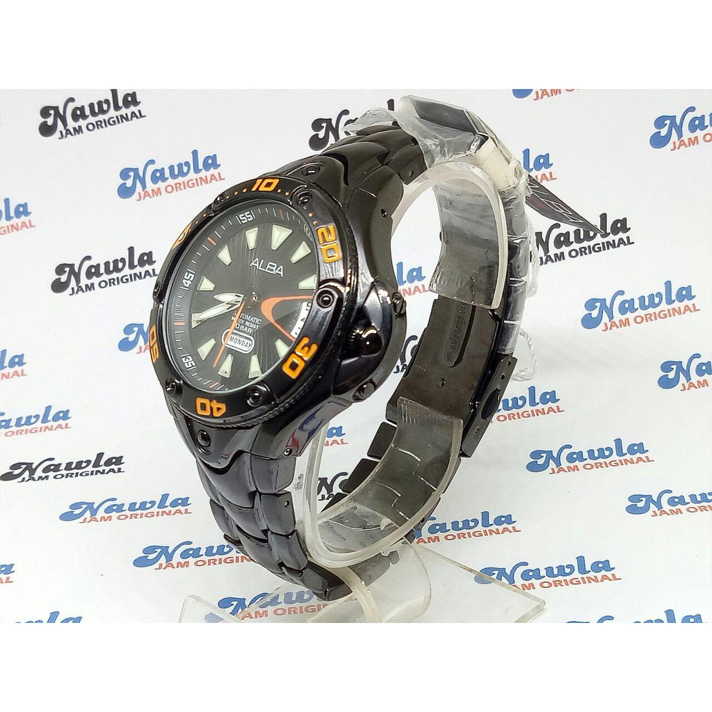 Alba Automatic AL4085X1 Sporty Full Black - Jam Tangan Pria AL4085