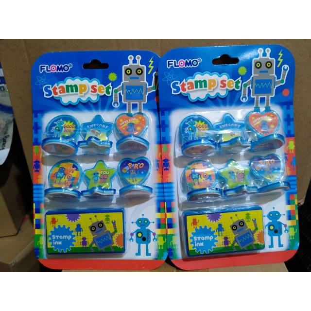 

STAMP SET ROBOT FLOMO